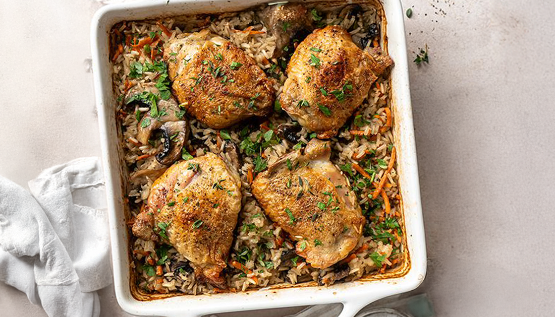 Family Favorite Recipe: One-Pan Chicken and Rice Bake